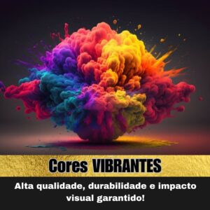Adesivos com cres vibrantes, deprint e design